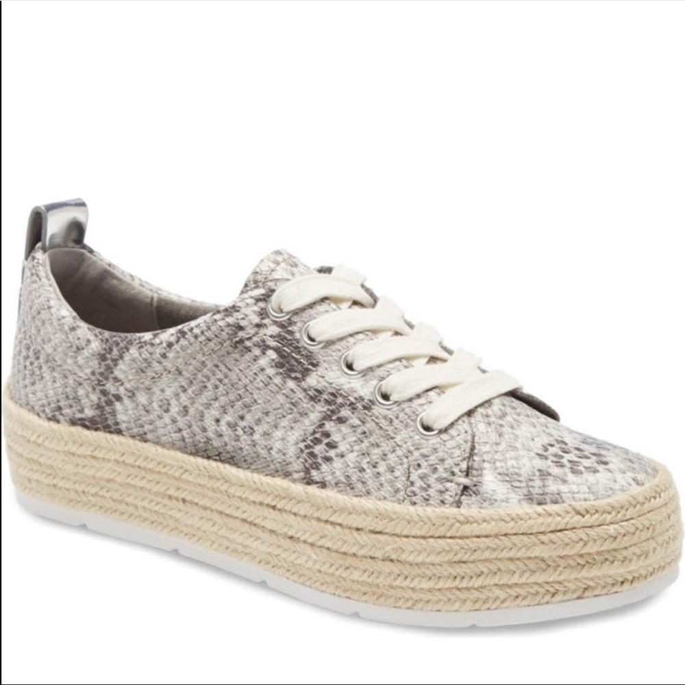 Treasure & Bond Payge Platform snakeskin animal print Espadrille Sneaker